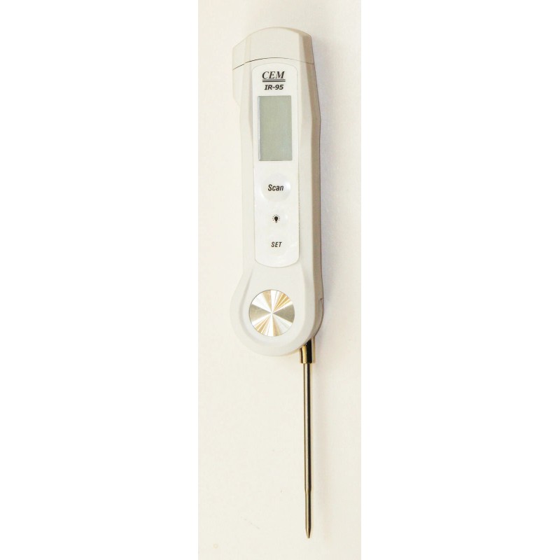 Ruby Electronics CEM IR-95 2-in-1 Professional LCD Food Safety IR