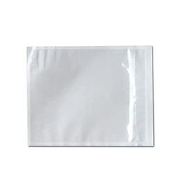 7.5"x 5.5" Clear Enclosed Packing Envelope Plain Face 1000/CS Front- Clear, Back- White (2 Cases)