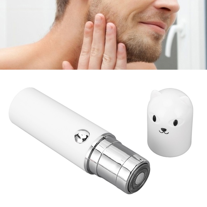 Mini Beard Trimmer USB Charging Electric Pocket Beard Clipper Gentle
