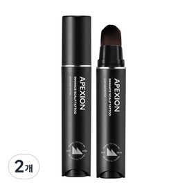 [Scalp tattoo + black hair + crown cover] Effection Enhance Scalp Tattoo Parting Hairline Natural Hair Loss Cover, 2 pieces, dark brown / [두피 타투+흑채+정수리커버] 에펙션 인핸스 스칼프 타투 가르마 헤어라인 자연스러운 탈모 커버, 2개, 다크 브라운