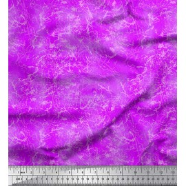 Soimoi Purple Poly Georgette Fabric Ombre Tie & Dye Texture Fabric Prints by Yard 42 Inch Wide
