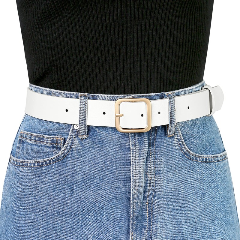 Allegra K Women's Wide Belt Wide Waist Belt Adjustable Pin