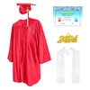 Misscom Shiny Kids Graduation Cap and Gown Set with 2024