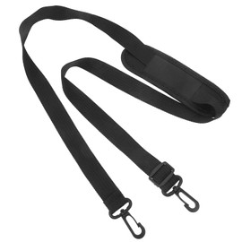 2 Pcs 52" Laptop Strap Replacement - Adjustable Padded Bag Strap for Messenger, Luggage & Camera Bags, Heavy-Duty Comfort with Metal Hooks, Black