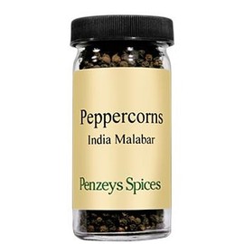 Whole Malabar Indian Black Peppercorns By Penzeys Spices 1.9 oz 1/2 cup jar (Pack of 1)
