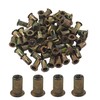 STFRBTH 110PCS 10#-24 UNC Rivet Nuts, Carbon Steel Flat Head
