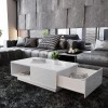 Unbranded Modern High Gloss Rectangular Coffee Table For Living Room