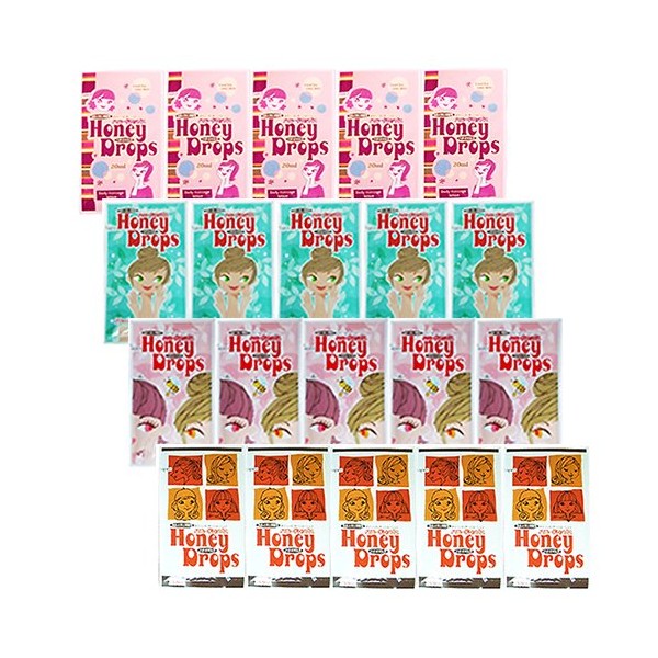 Honey Drops 0.7 fl oz (20 ml), Use Lotion, 4 Patterns, 5 Each (Pack of 20)