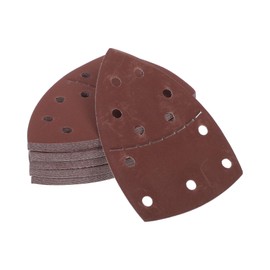 HEROFFIX 50 Pcs Sanding Discs Wet Dry Waterproof Hook & Loop Sandpaper for Woodworking, Automotive Refinishing 6.10"x4.13" 11 Hole 600 Grit Red Aluminum Oxide