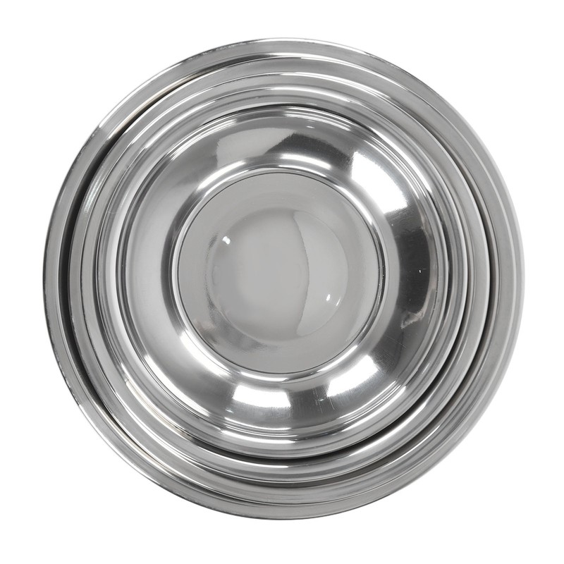 4PCS Stainless Steel Mixing Bowl Set Thickened Soup Bowl Non