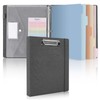 SKYDUE Clipboard Binder with Dividers,1 Inch 3 Ring Binder with