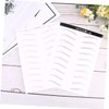 FRCOLOR 2sheets Eyebrow Sticker Simulation Artificial Eyebrow Hair-like Design for