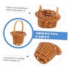 MERRYHAPY Handwoven Mini Wicker Basket Floral Storage Basket Decorative Small