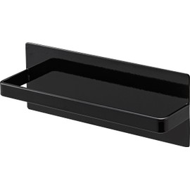 Yamazaki 3649 Magnetic Kitchen Towel Hanger, Black, Approx. 6.5 x 1.6 x 2.4 inches (16.5 x 4 x 6 cm), Tower Towel Rack, Kitchen, Easy to Install with Magnets