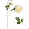 LVEFIT Artificial Rose Flower Ivory Flowers Ivory Roses White Roses
