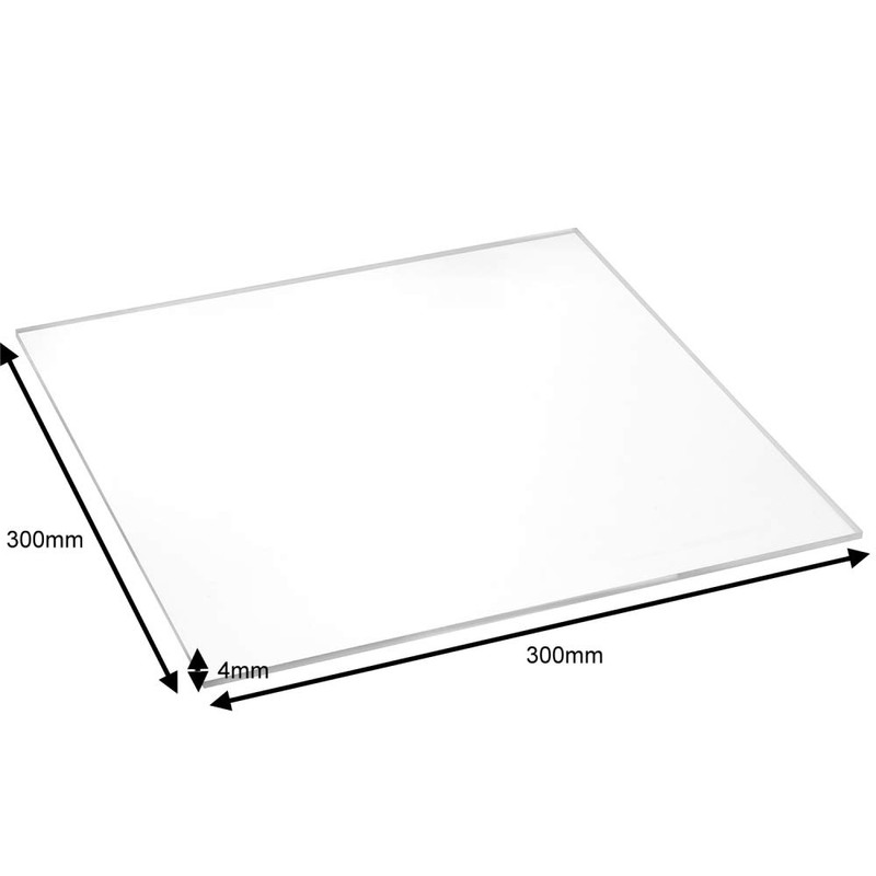 Zeigis® Acrylic Sheet 300 x 300 x 4 mm Transparent