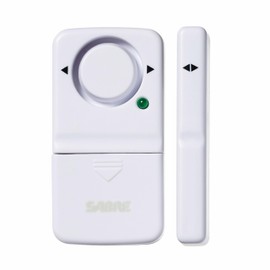 SABRE Wireless Home Security Door Window Burglar Alarm with LOUD 120 dB Siren, DIY EASY to Install, White