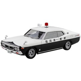 Aoshima Bunka Kyozai Seibu Police No.10 C130 Laurel HT Investigation Patrol Car, 1/24 Scale Plastic Model (Automotive)