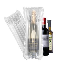 Hijelyn 18 Packs Wine Shipper Thick Inflatable Wine Shipping Packaging 65um Material Bottle Packaging for Air Travel, Liquor Shipping Protector Bags with Air Pump for Safe Transportation with Luggage