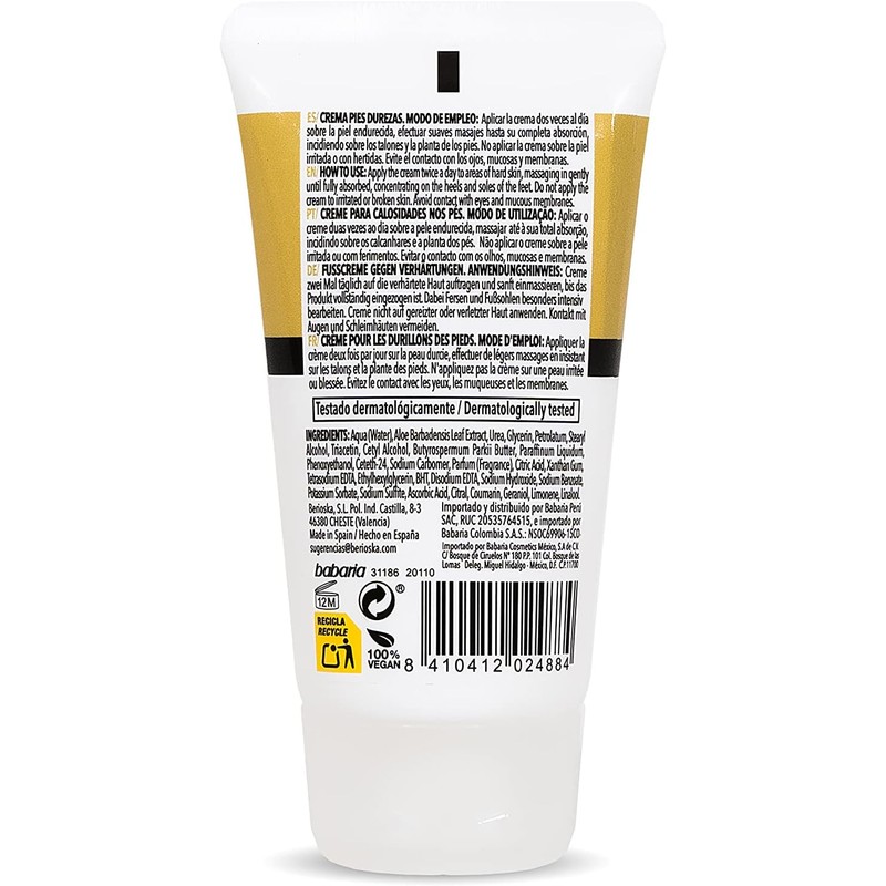 Babaria Crema para Pies Antidurezas