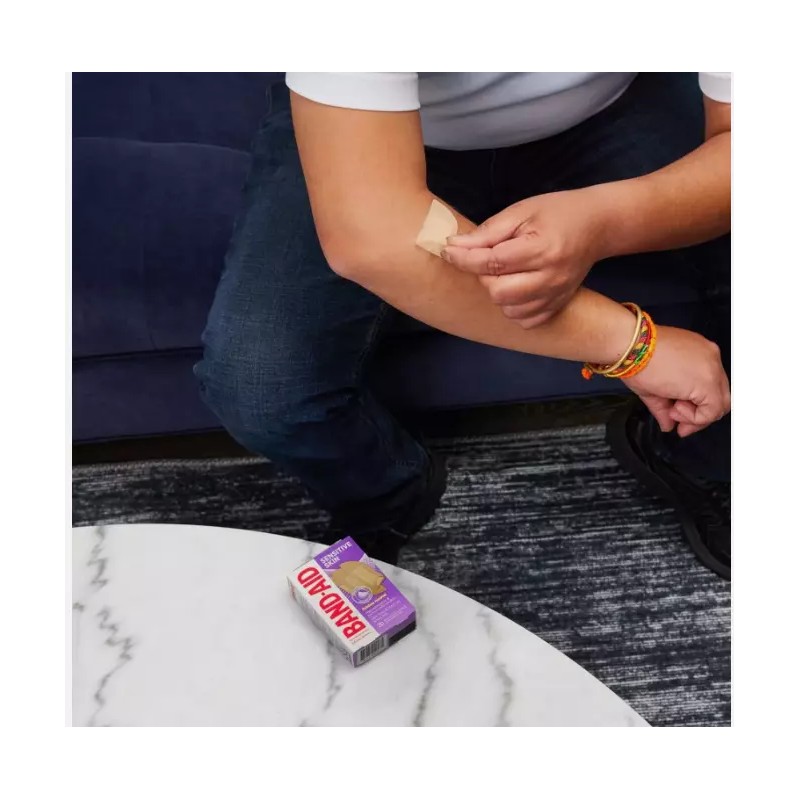 Band-Aid Sensitive Skin Adhesive Bandages (Select Count) - 20 Count