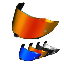 PSLER R2R Helmet Tinted Visor R2R Pinlock-Ready Face Shield Replacement for KYT R2R,Deep Red