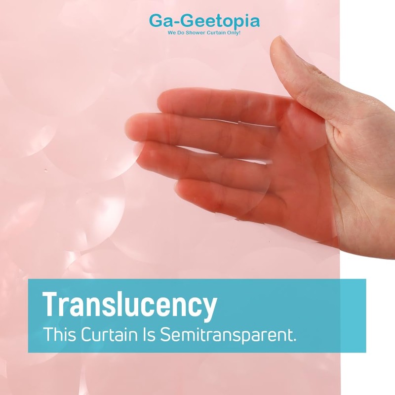 Ga-Geetopia EVA 3D Coral Pearl Water Cube Plastic Shower Curtain