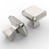 Asidrama 6 Pack 1-1/4 inch Brushed Satin Nickel Kitchen Cabinet