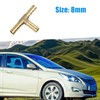 A ABSOPRO Brass Hose Barb Fitting Universal 8mm 3 Way