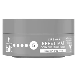 Schwarzkopf - Taffeta - Wax - Hair Wax for Men - Matte Effect 5 - Strong Attachment - Protects Hair from Drying Out - Long Lasting - 24 Hours Hold - Hairdressing Hair Style - 75 ml