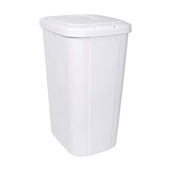 Hefty HFT-2166000-4 53-qt. Touch Lid Wastebasket, White