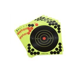 8"x8" Sight in Cycon Golden Ball Paper Target - Shots Instantly Burst Bright Fluorescent Yellow Upon Impact- Pack of 10