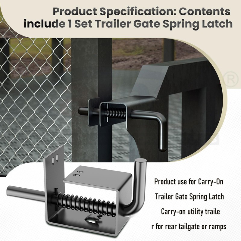 Trailer Gate Spring Latch Complete Kit 847 Used on The