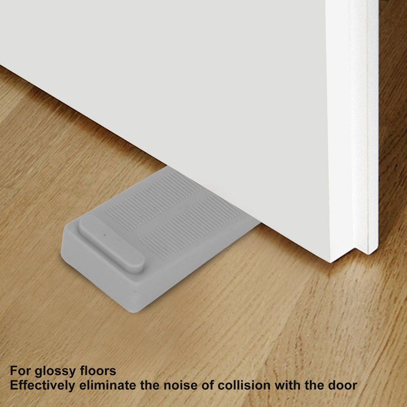 10pcs Door Stoppers Overlapping Grey Elastic Thick Noise Elimination TPR