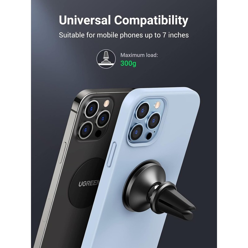 UGREEN Magnético Soporte Celular Auto de Ventilación, Base Porta Automóvil