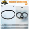 QAZAKY 3 Pcs Drive Belt Compatible with Comet 203785 203785A