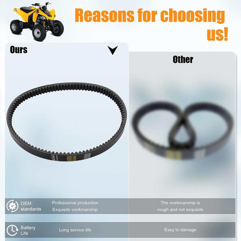 QAZAKY 3 Pcs Drive Belt Compatible with Comet 203785 203785A