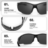 SIPHEW Polarized Sports Sunglasses for Men, Wrap Around Sun Glasses