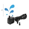 Teamson Home Water Pump for Fountains, Garden Ponds, and Birdbaths,