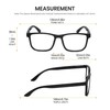 Calabria R861 3 Pack Reading Glasses +3.50 Black Men Women
