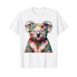 Floral Aesthetic Koala Bear Lover Shirt Australian Koala T-Shirt