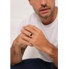 Kuzzoi Men's Silver Ring 925 Sterling Silver Classic Signet Ring
