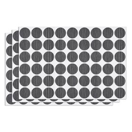 DTGN 21mm(Dia) Screw Hole Cover Stickers - 3Sheet 162pcs - Good for Furniture Wardrobe Chair - PVC Waterproof Hole Caps - Gray