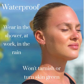 Solid Sterling Silver Sleeper Hoop Earrings | Sleeper Earrings Sterling Silver Sterling Silver Endless Hoop Earrings for Women 925 Sterling Silver Huggies for Women | Handmade in FL