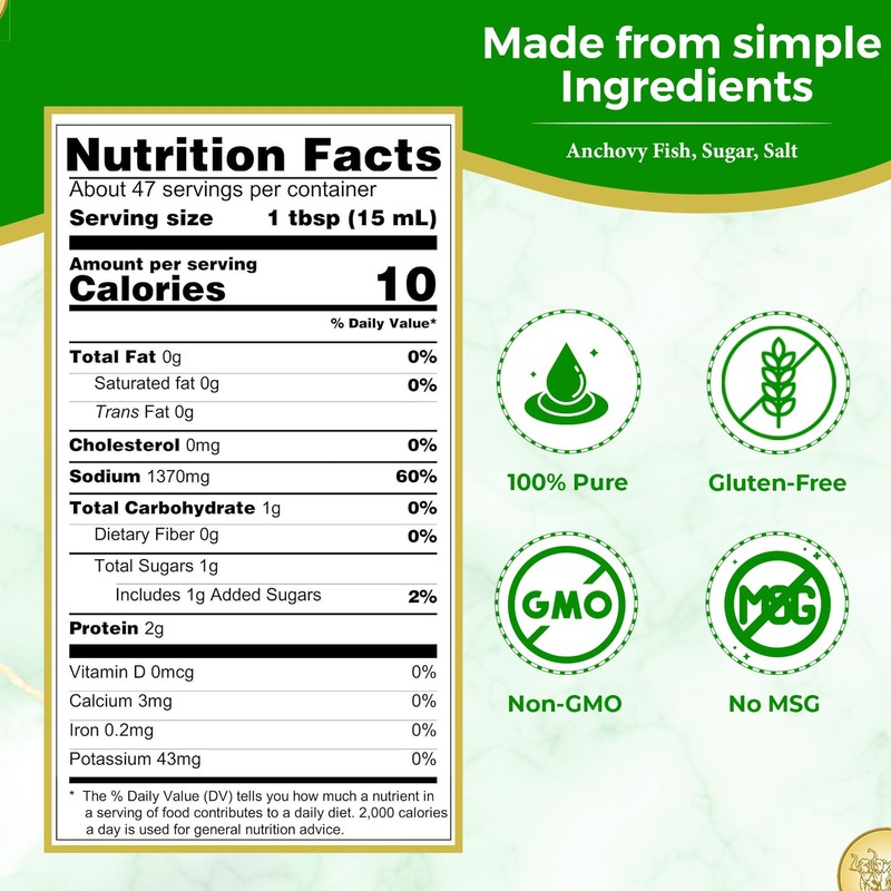 Four Elephants Savory Fish Sauce - 25 oz | Certified