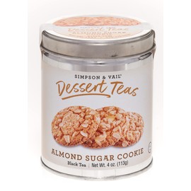 Simpson & Vail, Almond Sugar Cookie Black Tea, Dessert Collection - 4 Ounce Tin / 50 Cups