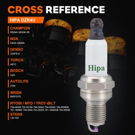 Hipa 794-00082 Spark Plug for Champion RDZ4H Troy-Bilt 794 00082 794-00043 753-05784 Ryobi MTD 4-cycle Trimmer WeedEater (4 Pack)