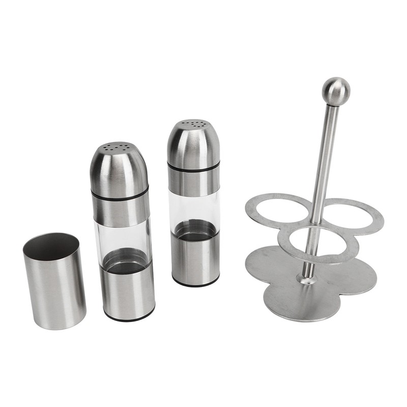 Stainless Steel Seasoning Bottle Multipurpose Food Grade Refillable Rustproof Salt