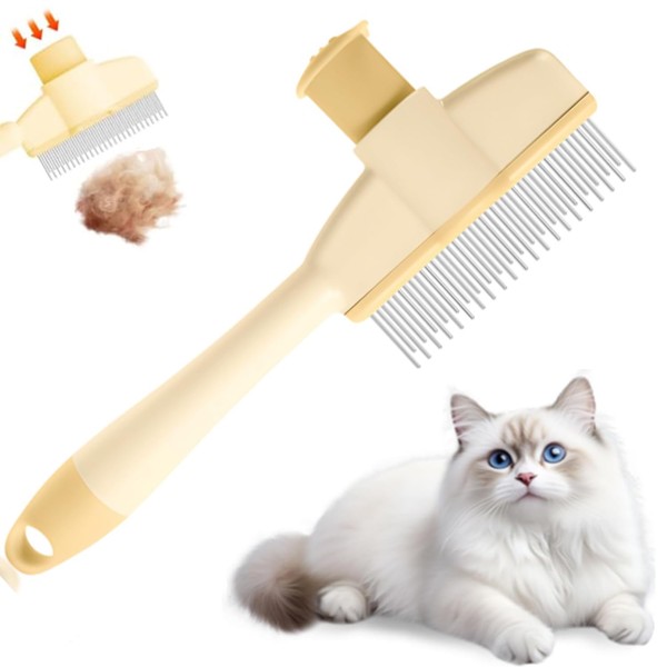 Pet Hair Removal Comb Flea Comb, 2025 New Cat Grooming
