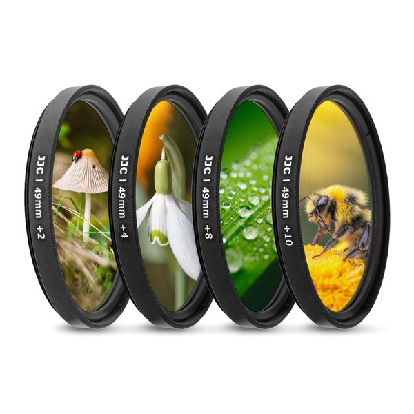JJC 49mm Close-Up Macro Filter Kit (+2, 4, 8, 10)